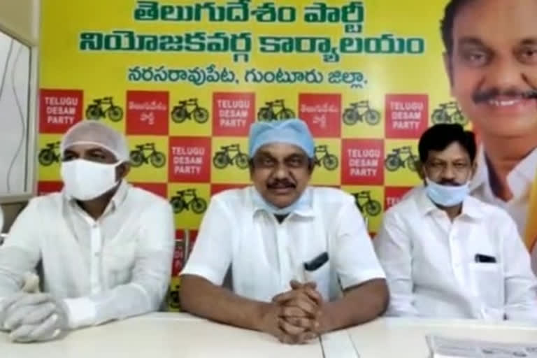 Narasaraupeta TDP Incharge Chadalawada Aravindababu fire on YCP government