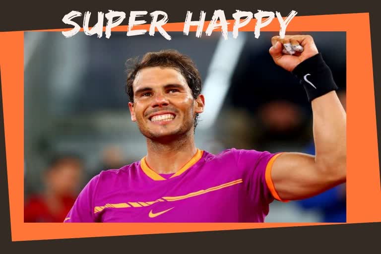 I am happy to be back says Rafael Nadal in rome while competeing for Italian open