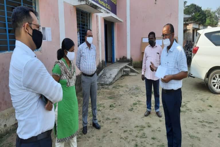 korba Collector gave instructions to officials to incomplete preparations of the school