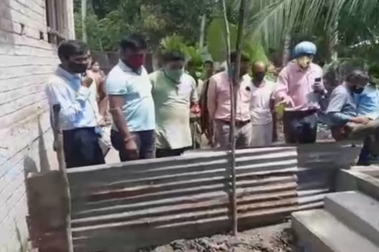 ongc representatives inspected gopalnagar tubewell area