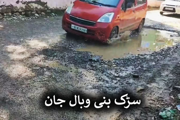 لوگوں کی بیماری کی وجہ بنی سڑک