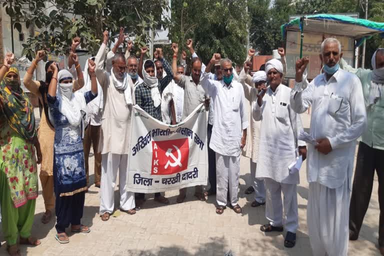 farmers protest in charkhi dadri