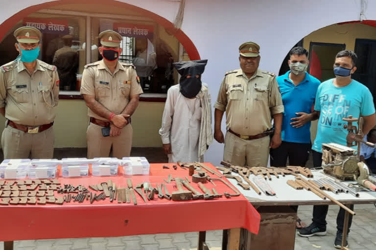 illegal arms factory revealed by police, one arrested in saharanpur uttar pradesh