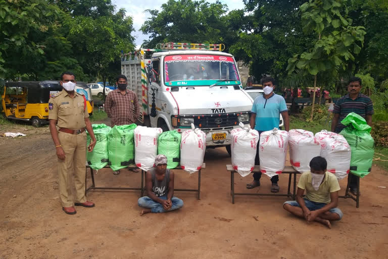 marijuana heavily seized during vehicle inspection at bhadrachalam