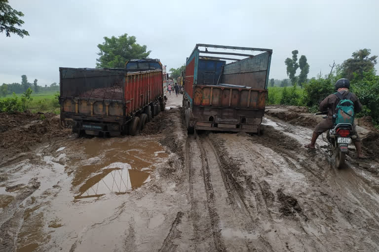 bad condition of andhra odisa road