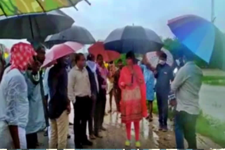 collector hari chandana visit ponds in narayanpet district