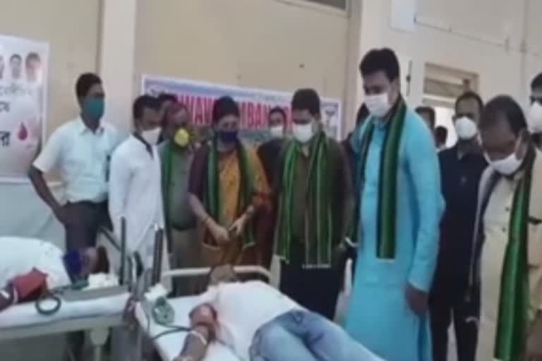 Blood donation camp in Tripura on the occasion of Narendra Modi's Birthday