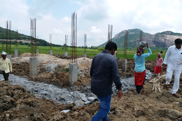 farmer's platform constructions in jangaon district