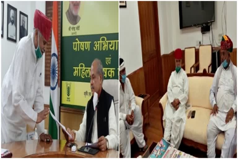 Kisan Mahapanchayat met Union Agriculture Minister, Rampal Jat met Narendra Tomar