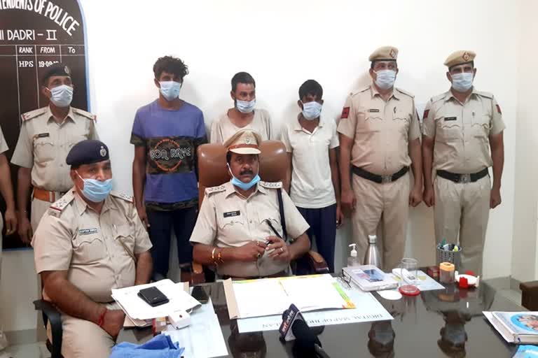 three accused arrested in shopkeeper murder case at lamba village bus stand charkhi dadri