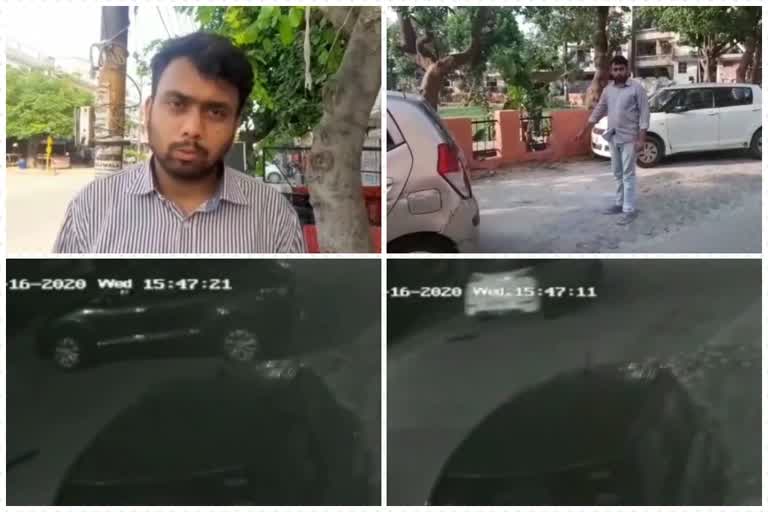 Luxury car theft incident captured in CCTV in Ghaziabad