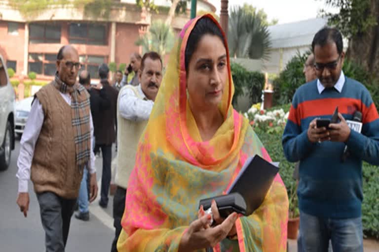 Harsimrat Kaur Badal's resignation