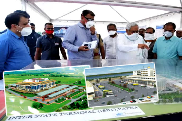 cm nitish kumar inaugurate interstate bus terminal