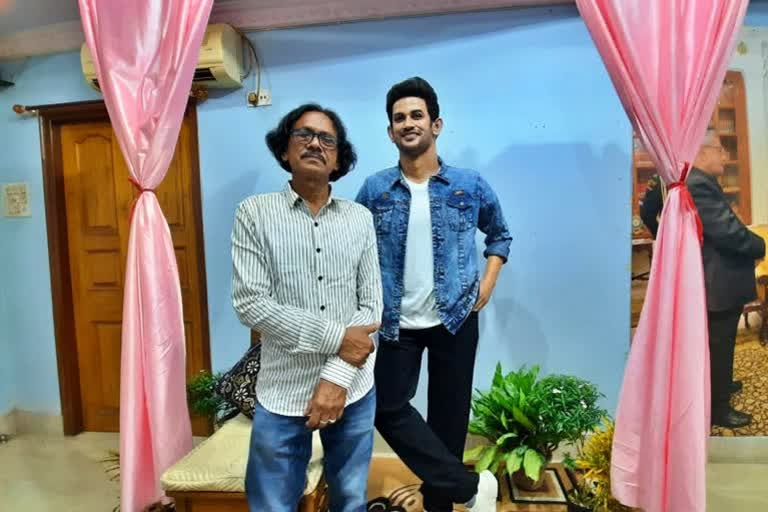 Asansol-based sculptor creates wax statue in honour of Sushant Singh Rajput