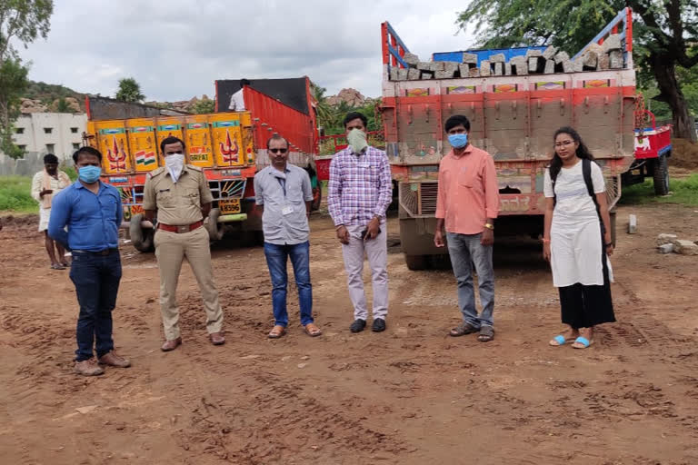 illegal stone transport in koppala