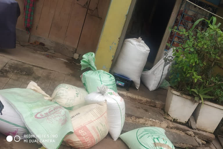 Officers seized ration rice