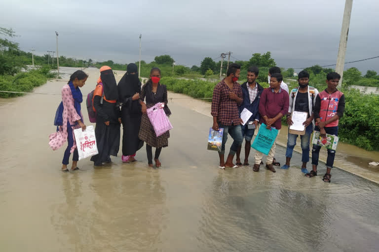 puc students missed exam due to heavy rain