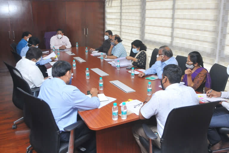 sec meeting with ghmc officials on ghmc elections