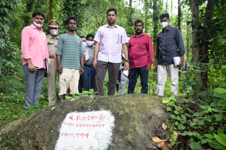 itda projetc officer on land to tribes at vishaka