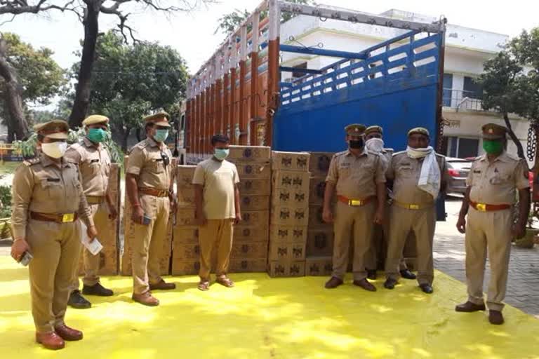 haryana liquor smuggler arrested in moradabad