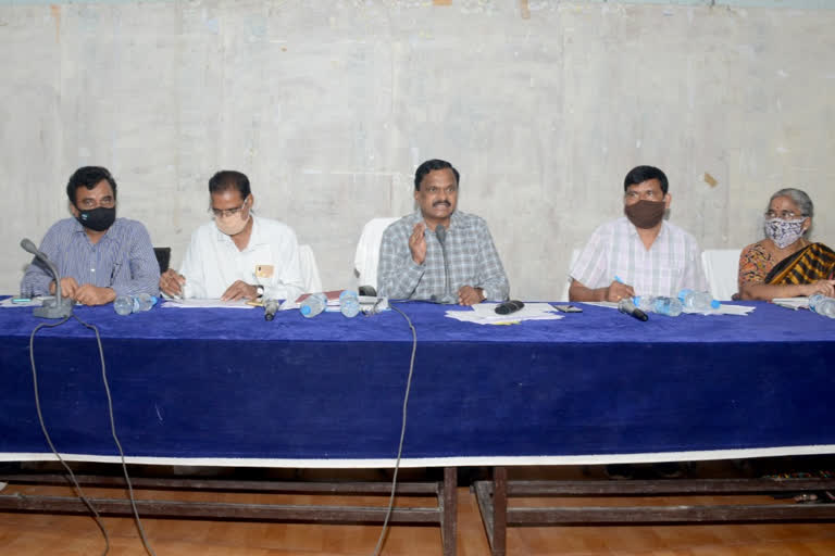 medak collector review on development works in district