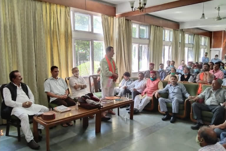 BJP meeting in Rampur Shimla