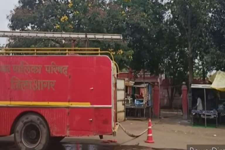 toilets cleaning fire by fire brigade