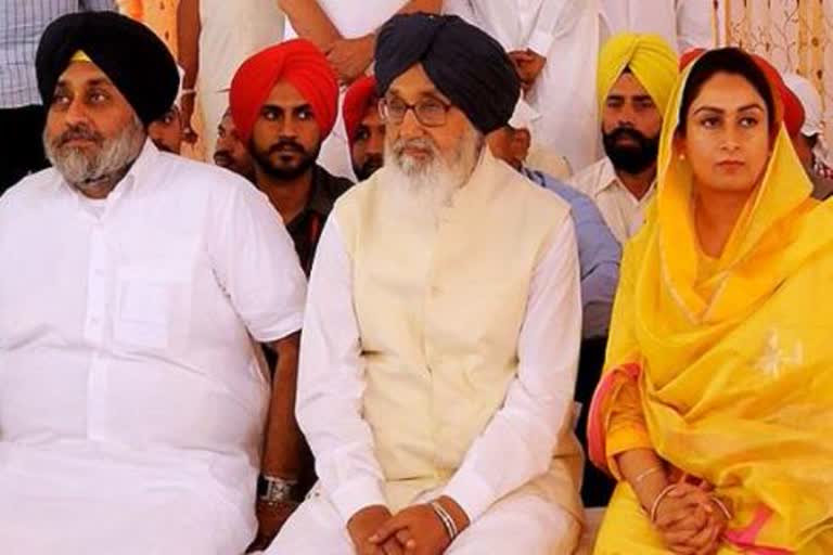 Parkash singh Badal's reaction to Harsimrat Kaur Badal's resignation