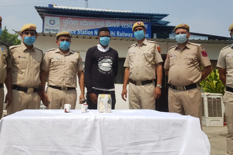 drug peddler arrested in new delhi