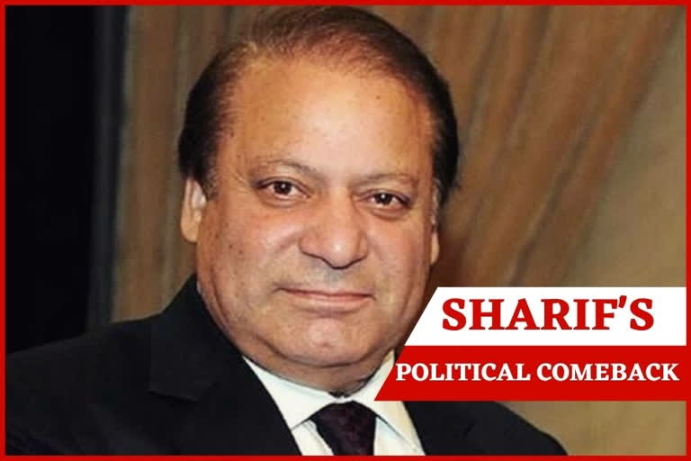 Sharif makes political comeback