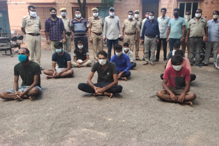 जैसलमेर न्यूज , पोकरण में चोर गिरफ्तार, Police arrested 9 accused