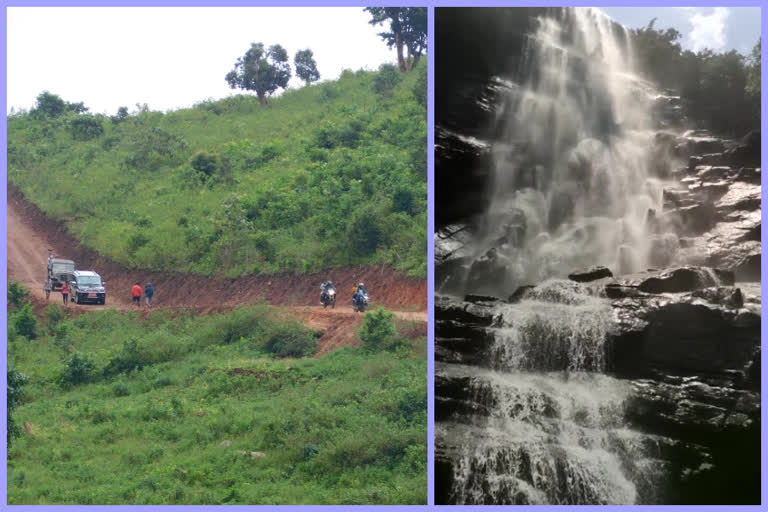 road build by the tribals at vizianagaram