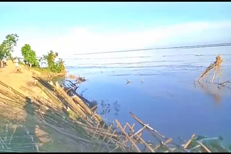 Erosion bihpuria lakhimpur assam etv bharat news