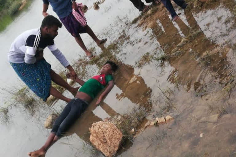 Two boys were killed when they got stuck in mud at Asadipalli.