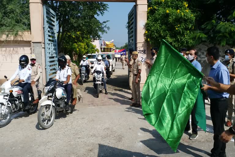 Police administration did flag march