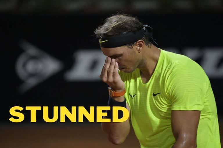 Italian open rafael nadal stunned by diego schwartzman in quarter finals