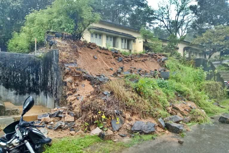 hill collapse in shivamogga kpc employees house