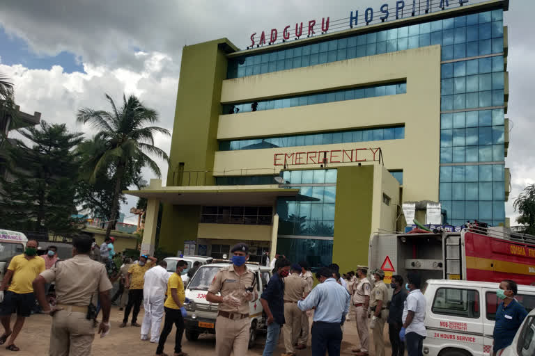 fire breaks out at sadguru covid 19 hospital in odisha, 127 patients evacuated