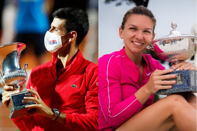 Novok Djokovic and Simona Halep are the winners of the Italian Open 2020