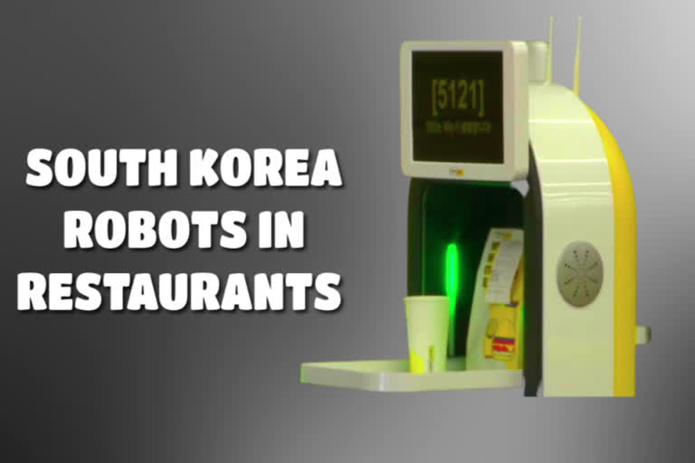 untact in seoul, robots serving food in south korea