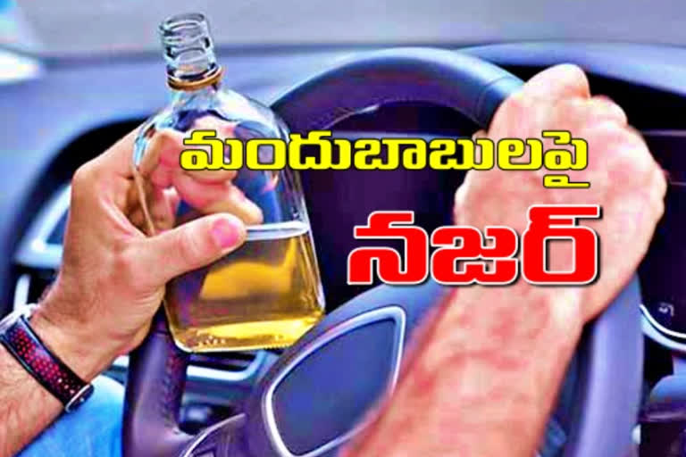 Hyderabad police are taking actions against drunkers