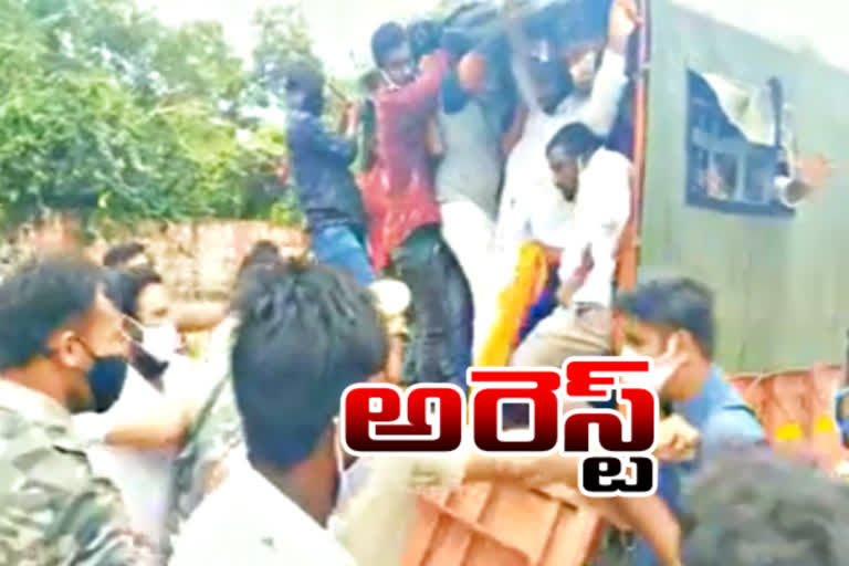 bjp leaders arrest news at karimnagar