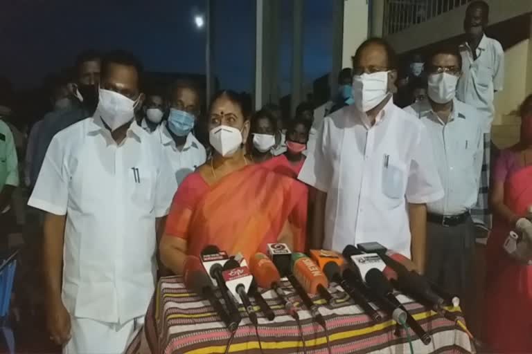 அமைச்சர் சரோஜா  namakkal district news  welfare  minister saroja  minister thangamani  நாமக்கல் மாவட்டச் செய்திகள்  பெண்குழந்தைகள் மீதான வன்முறை  அமைச்சர் சரோஜா