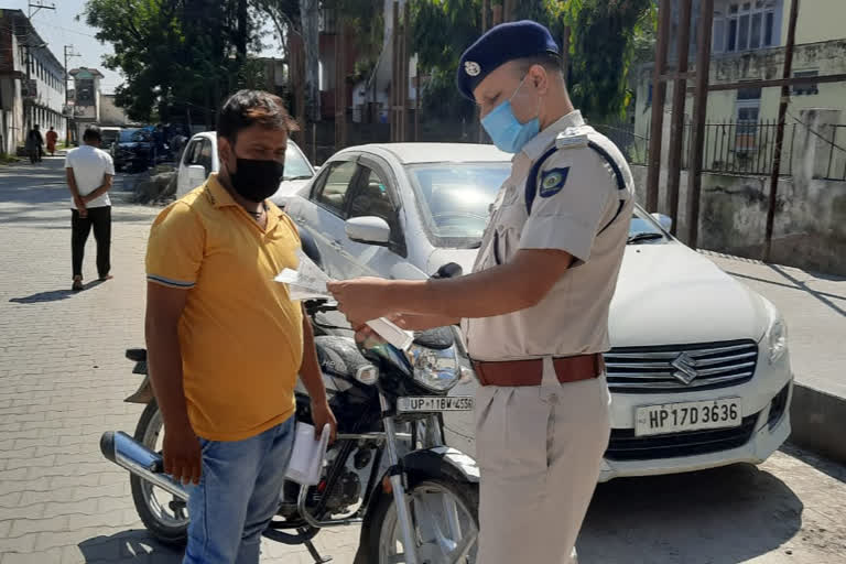 DSP Veer Bahadur gave advice of police  personnel in paonta sahib