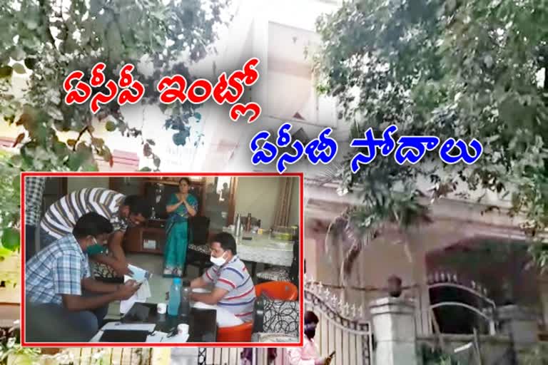 acb rides in malkajigiri acp narasimhareddy house