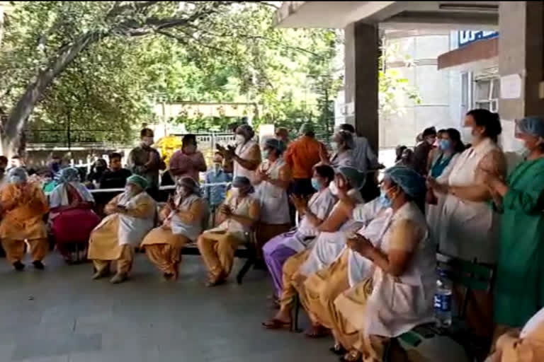 Protest continues in Kasturba Gandhi Hospital for 10th day