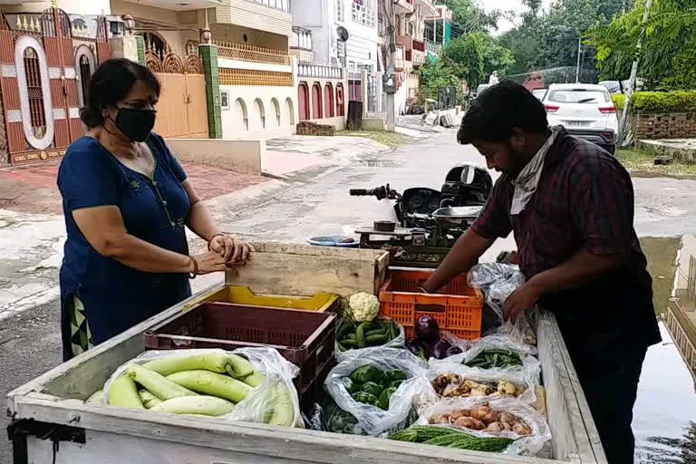 Out of work, Haryana man sells vegetables amid lockdown