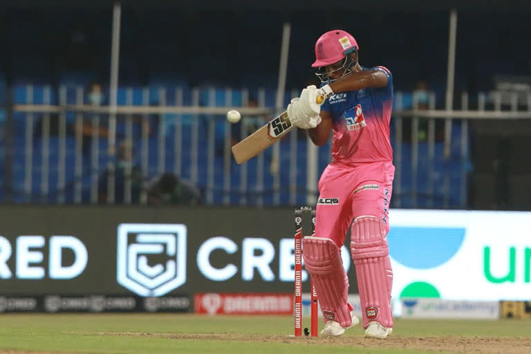 Sanju Samson  Sharjah  Rajasthan Royals  Chennai Super Kings  സഞ്ജുവിന് അഭിനന്ദം വാര്‍ത്ത  മിന്നും പ്രകടനവുമായി സഞ്ജു വാര്‍ത്ത  congrats to sanju news  starring role by sanju news