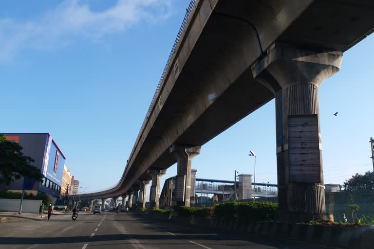 Namma metro green line R.V.Rest -Yalachenahalli way band