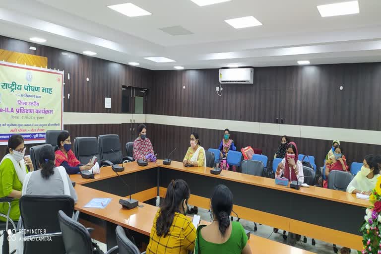 women supervisors trained under nutrition campaign in jamshedpur